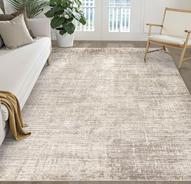 Abstract Modern Rug: Non-Slip, Soft, Stain-Resistant