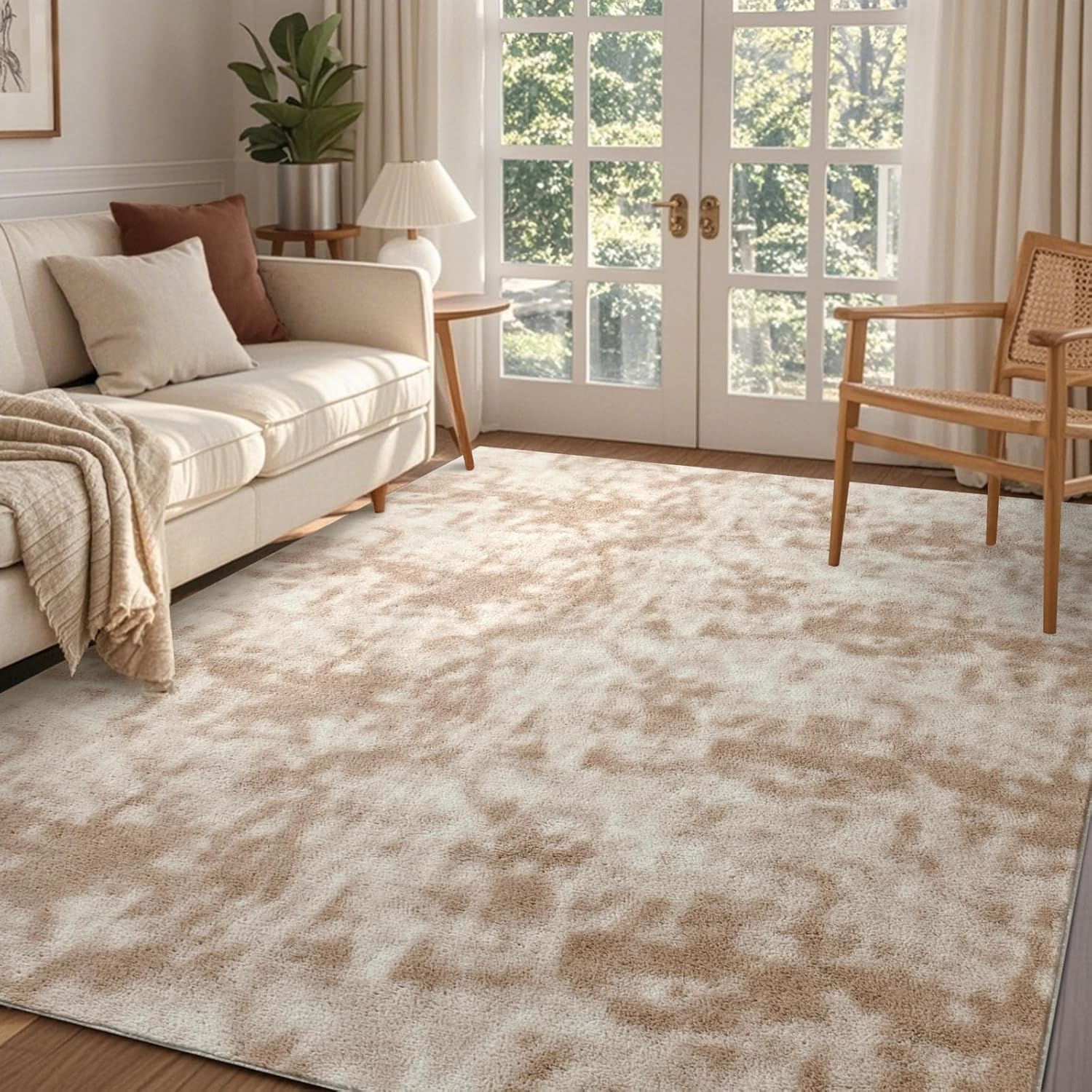 Lightweight Low-Pile Rug: Non-Slip, Ultra-Soft